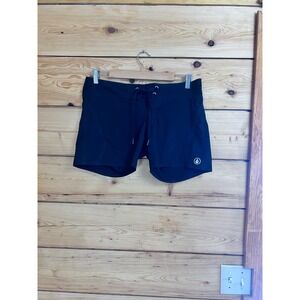 Volcom Board Shorts Womens 7 Black Repreve Recycled Swim‎ Shorts O0811700